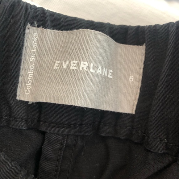 Everlane wide legged pull on pants, black, EUC - Picture 6 of 7